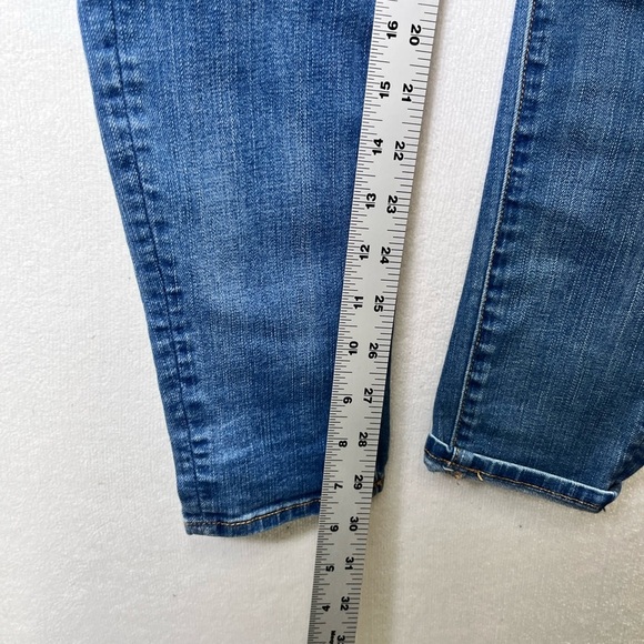 American Eagle Jegging Jeans Womens 6 Long Tall Blue Denim Super Stretch 2204 - Picture 7 of 11
